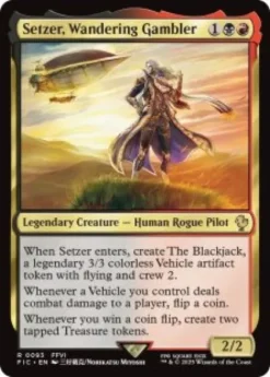 Setzer, Wandering Gambler (surge foil) - Final Fantasy Commander