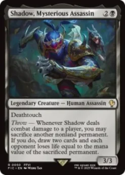 Shadow, Mysterious Assassin (surge foil) - Final Fantasy Commander