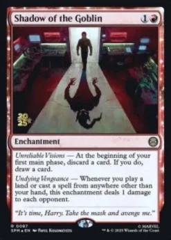 Shadow of the Goblin (foil) - Marvel's Spider-Man Prerelease Promo's