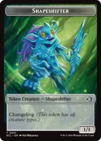 Shapeshifter token (foil) (1/1) - Lorwyn Eclipsed