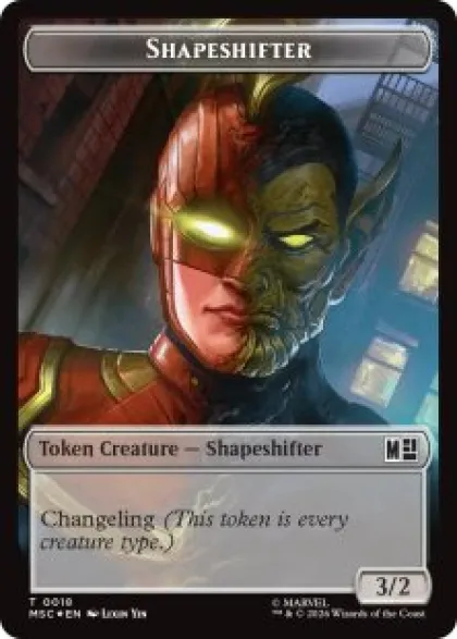 Shapeshifter token (#18) (surge foil) (3/2) - Marvel Super Heroes Commander