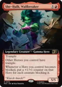 She-Hulk, Wallbreaker (extended art) - Marvel Super Heroes Commander Varianten
