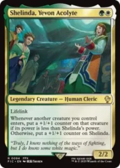 Shelinda, Yevon Acolyte (surge foil) - Final Fantasy Commander