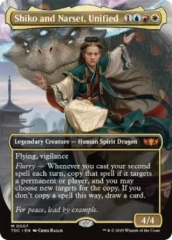 Shiko and Narset, Unified (borderless) - Tarkir: Dragonstorm Commander