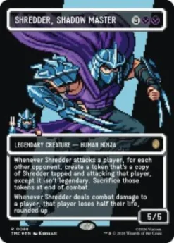 Shredder, Shadow Master (#88) (surge foil) (borderless) - Teenage Mutant Ninja Turtles Eternal-Legal Varianten