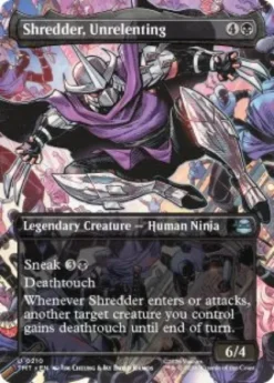 Shredder, Unrelenting (foil) (borderless) - Teenage Mutant Ninja Turtles Varianten