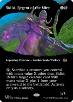 Sidisi, Regent of the Mire (foil) (borderless) - Tarkir: Dragonstorm Varianten