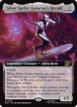 Silver Surfer, Galactus's Herald (extended art) - Marvel Super Heroes Commander Varianten