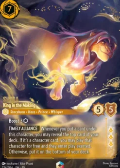 Simba, King in the Making (foil) (borderless) - Whispers in the Well