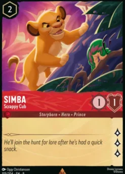 Simba, Scrappy Cub (foil) - Fabled