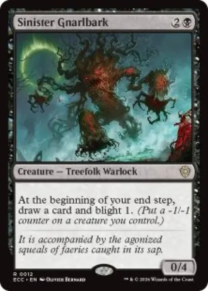 Sinister Gnarlbark - Lorwyn Eclipsed Commander