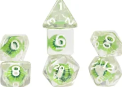 Sirius Dice - Fruit Slice Dice Set: Kiwi (7-delig)