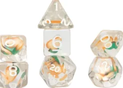 Sirius Dice - Fruit Slice Dice Set: Peach (7-delig)