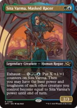 Sita Varma, Masked Racer (#368) (borderless) - Aetherdrift Varianten