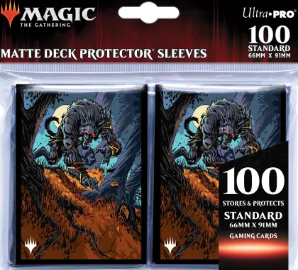 Sleeves Innistrad: Midnight Hunt: Moonrage Brute (100 stuks)