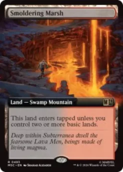 Smoldering Marsh (extended art) - Marvel Super Heroes Commander Varianten