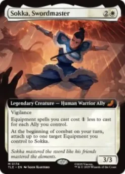 Sokka, Swordmaster (foil) (extended art) - Avatar: The Last Airbender Eternal Varianten