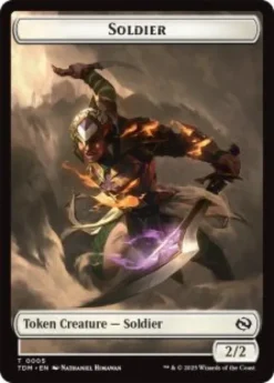 Soldier token (#5) (foil) (2/2) - Tarkir: Dragonstorm