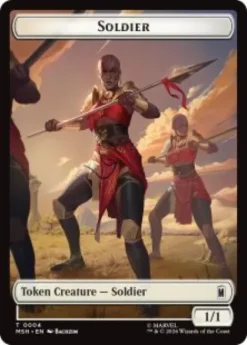 Soldier token (#4) (1/1) - Marvel Super Heroes