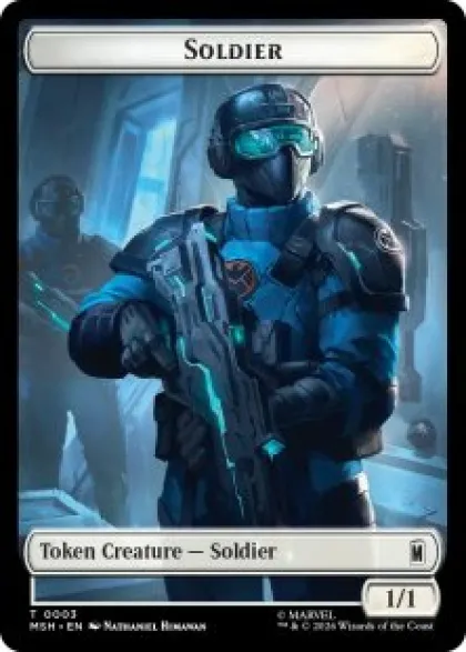 Soldier token (#3) (1/1) - Marvel Super Heroes