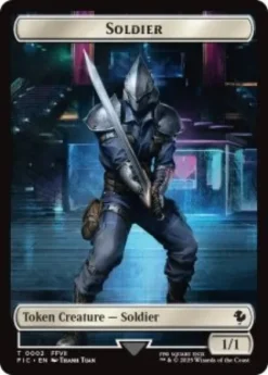Soldier token (surge foil) (1/1) - Final Fantasy Commander