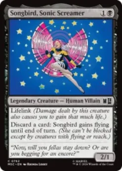 Songbird, Sonic Screamer - Marvel Super Heroes Commander