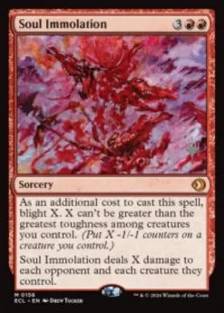 Soul Immolation (foil) - Lorwyn Eclipsed Planeswalker Stamped