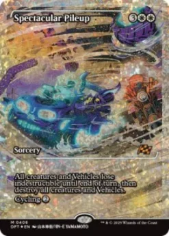 Spectacular Pileup (#408) (fracture foil) (showcase) - Aetherdrift Varianten