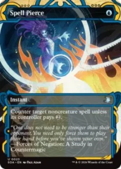 Spell Pierce (#023) (foil) (showcase) - Secrets of Strixhaven Mystical Archive