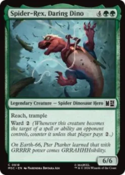 Spider-Rex, Daring Dino (foil) - Marvel Super Heroes Commander
