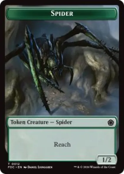 Spider token (1/2) - Foundations Commander Decks