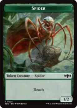 Spider token (1/2) - Tarkir: Dragonstorm Commander