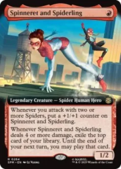 Spinneret and Spiderling (extended art) - Marvel's Spider-Man Varianten