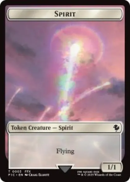 Spirit token (1/1) - Final Fantasy Commander