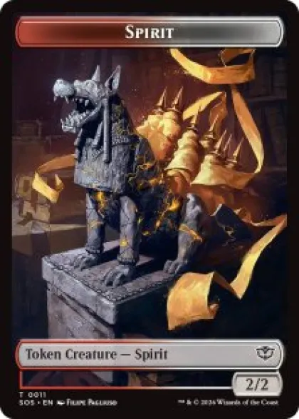 Spirit Token (#11) (foil) (2/2) - Secrets of Strixhaven
