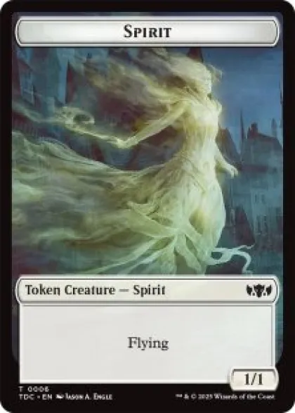 Spirit token (1/1) - Tarkir: Dragonstorm Commander