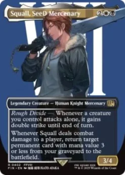 Squall, SeeD Mercenary (#402) (borderless) - Final Fantasy Varianten