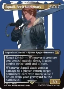 Squall, SeeD Mercenary (#547) (surge foil) (borderless) - Final Fantasy Varianten