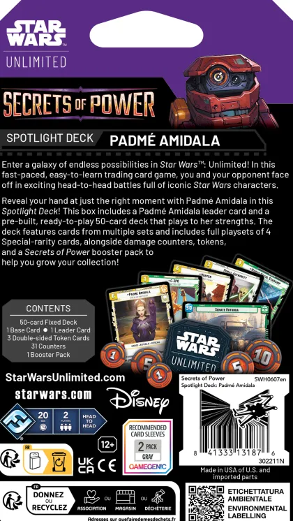 Star Wars: Unlimited - Secrets of Power Spotlight Deck: Chancellor Palpatine