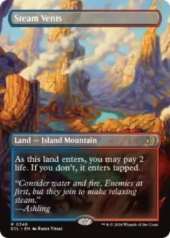 Steam Vents (foil) (borderless) - Lorwyn Eclipsed Varianten