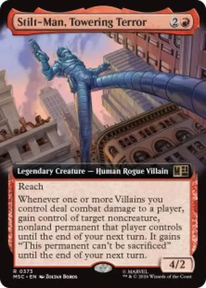 Stilt-Man, Towering Terror (extended art) - Marvel Super Heroes Commander Varianten