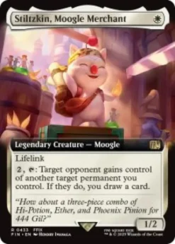 Stiltzkin, Moogle Merchant (#433) (foil) (extended art) - Final Fantasy Varianten