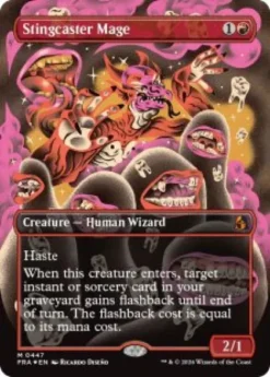 Stingcaster Mage (#447) (foil) (borderless) - Reality Fracture