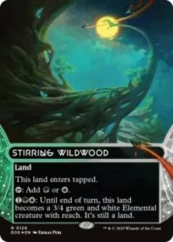 Stirring Wildwood (#129) (galaxy foil) (borderless) - Edge of Eternities Stellar Sights