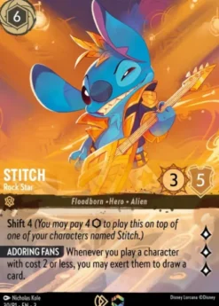 Stitch, Rock Star (#30) (foil) (borderless) - Promo Set 1