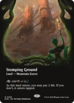 Stomping Ground (#283) (foil) (borderless) - Edge of Eternities Varianten