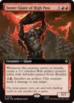 Stone-Giant of High Pass (foil) (extended art) - The Hobbit Varianten