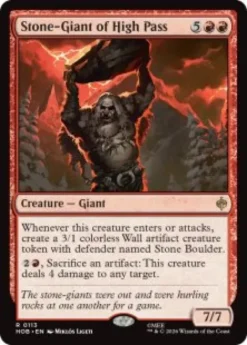 Stone-Giant of High Pass (foil) - The Hobbit