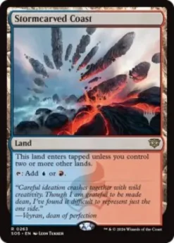 Stormcarved Coast - Secrets of Strixhaven Planeswalker Stamped