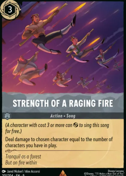 Strength of a Raging Fire (foil) - Fabled
